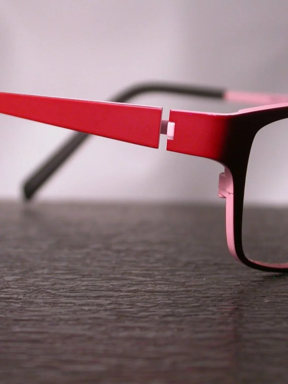 Bevel Mashie Red and Pink Modern Eyeglasses Frames Made in Japan